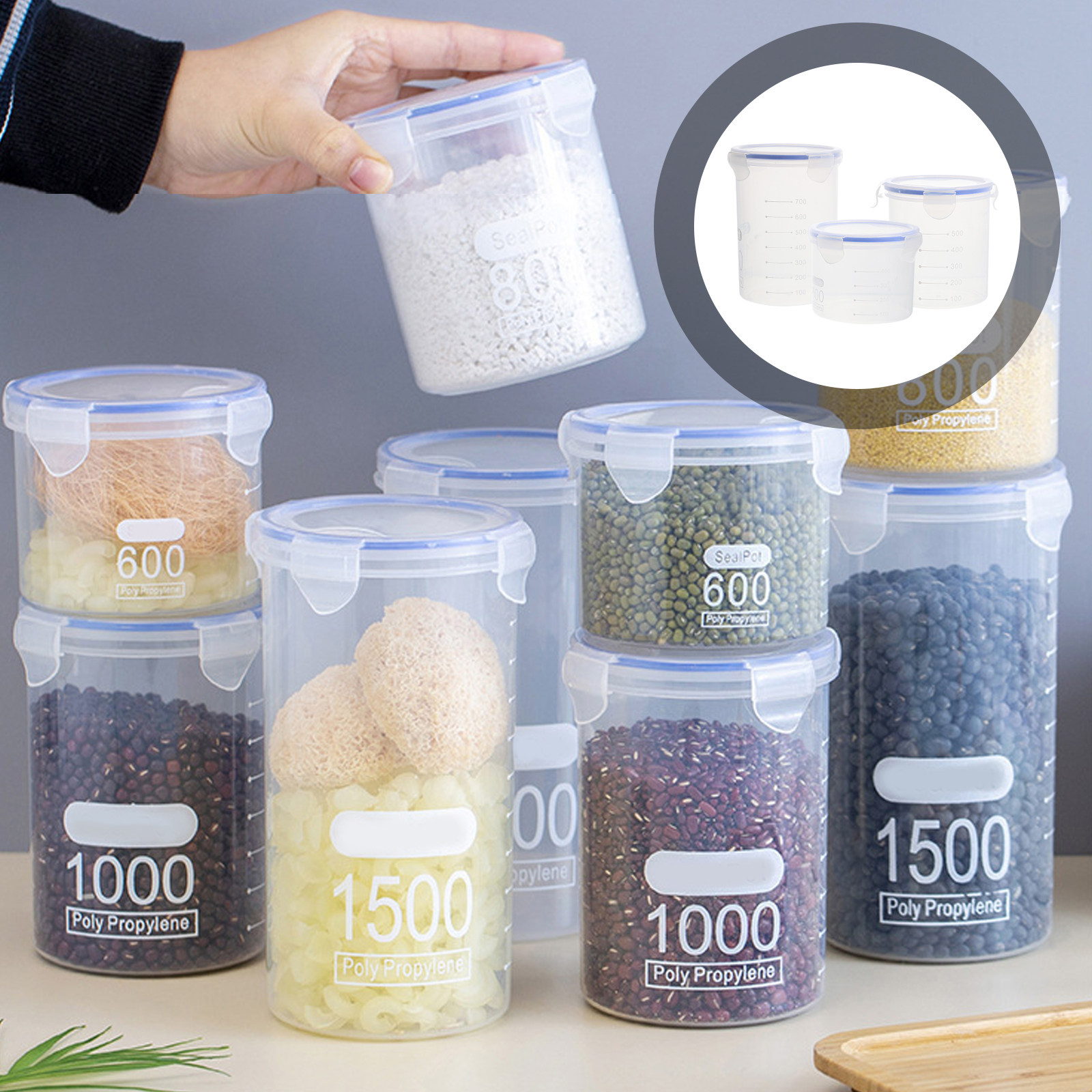 Ensemble de 6 bocaux hermétiqu - Food Storage Containers avis et prix