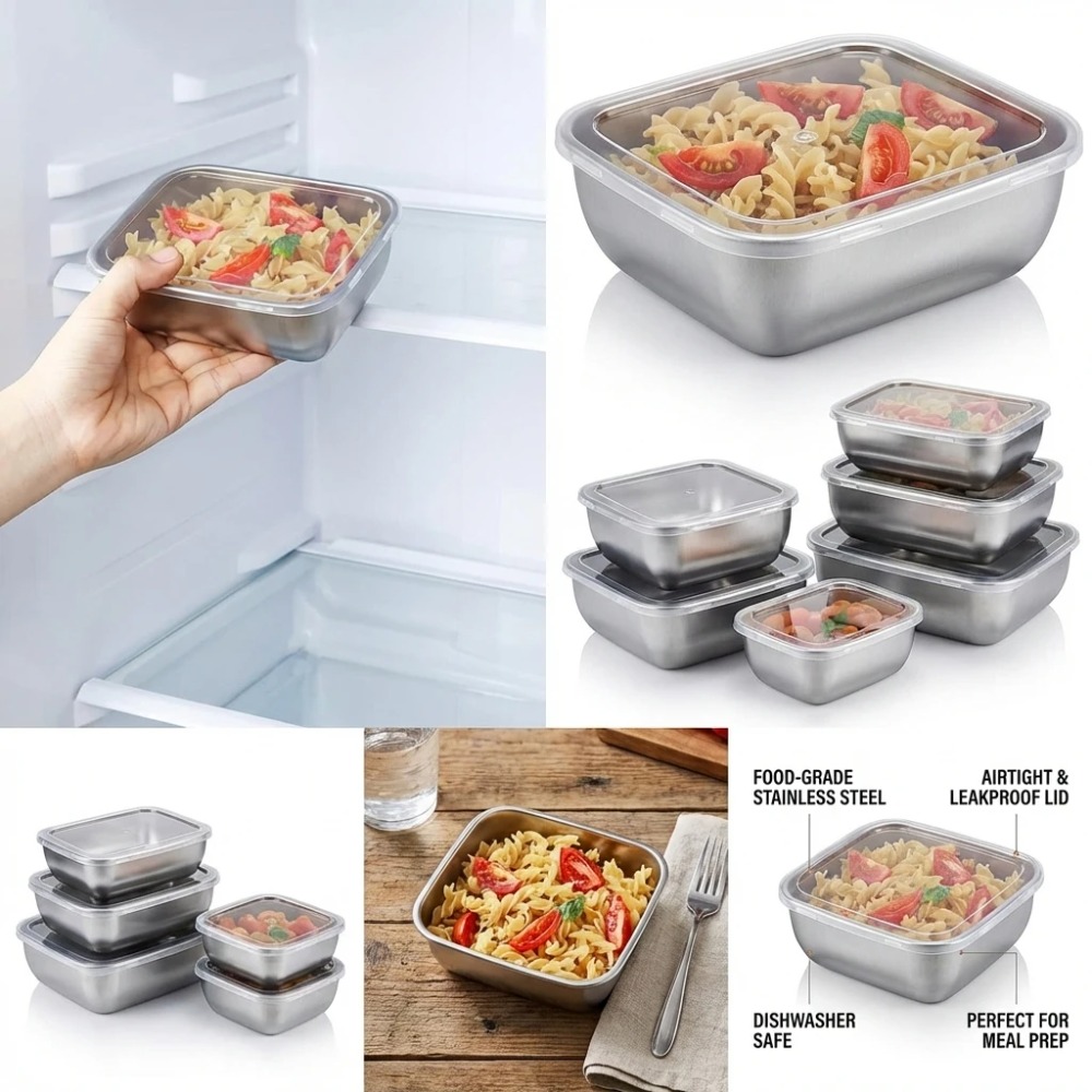 Lot de 6 boîtes de conservatio - Food Storage Meals avis et prix