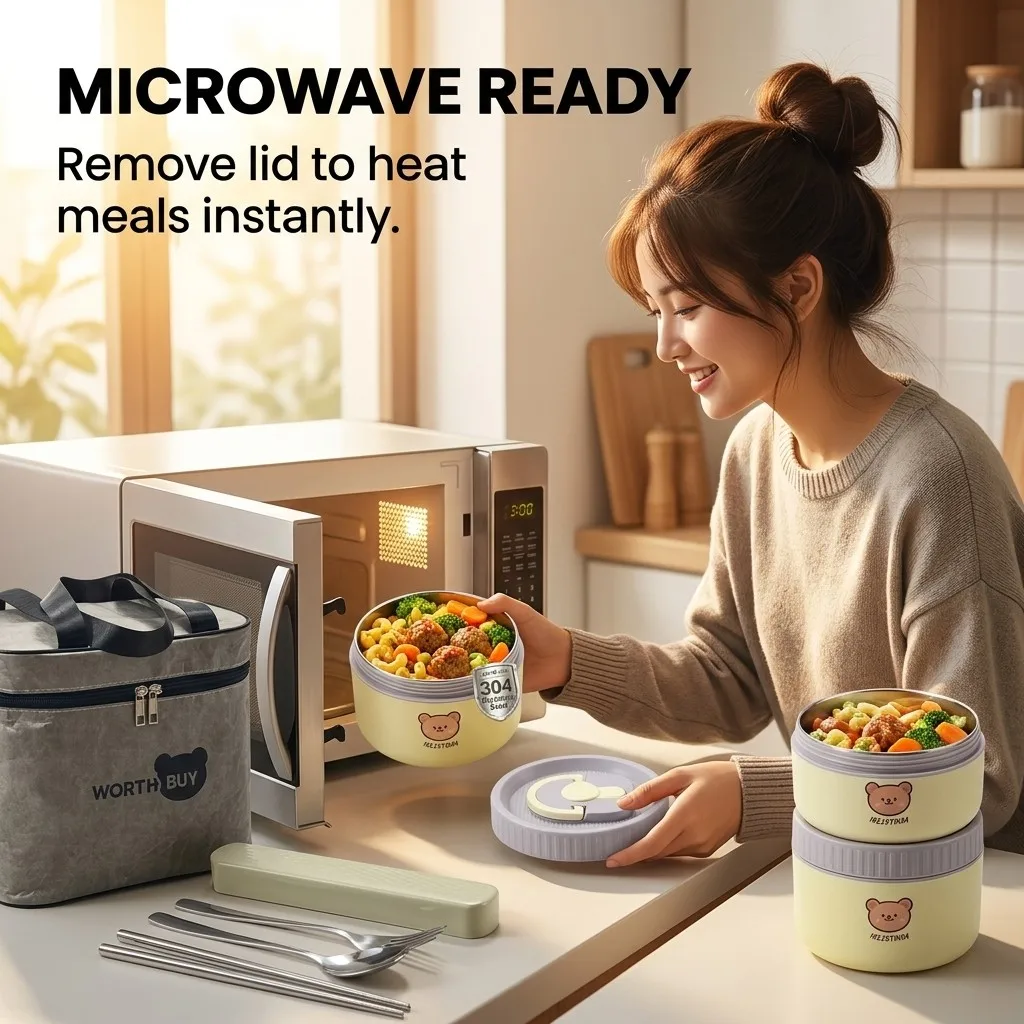 Boîte à lunch isotherme en aci - Food Storage Oven Safe avis et prix