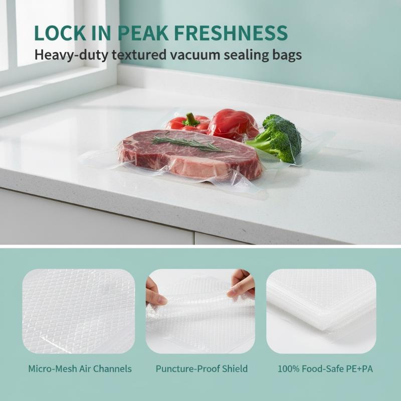100 sacs sous vide sans BPA, r - Food Storage Bag avis et prix